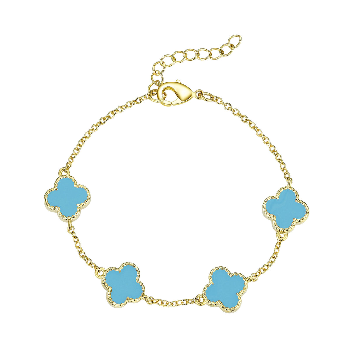 ★tow tow archive★ Clover Symbol Bracelet Turquoise TBH42CD ☆tow tow archive☆ Clover Symbol Bracelet Turquoise TBH42CD
