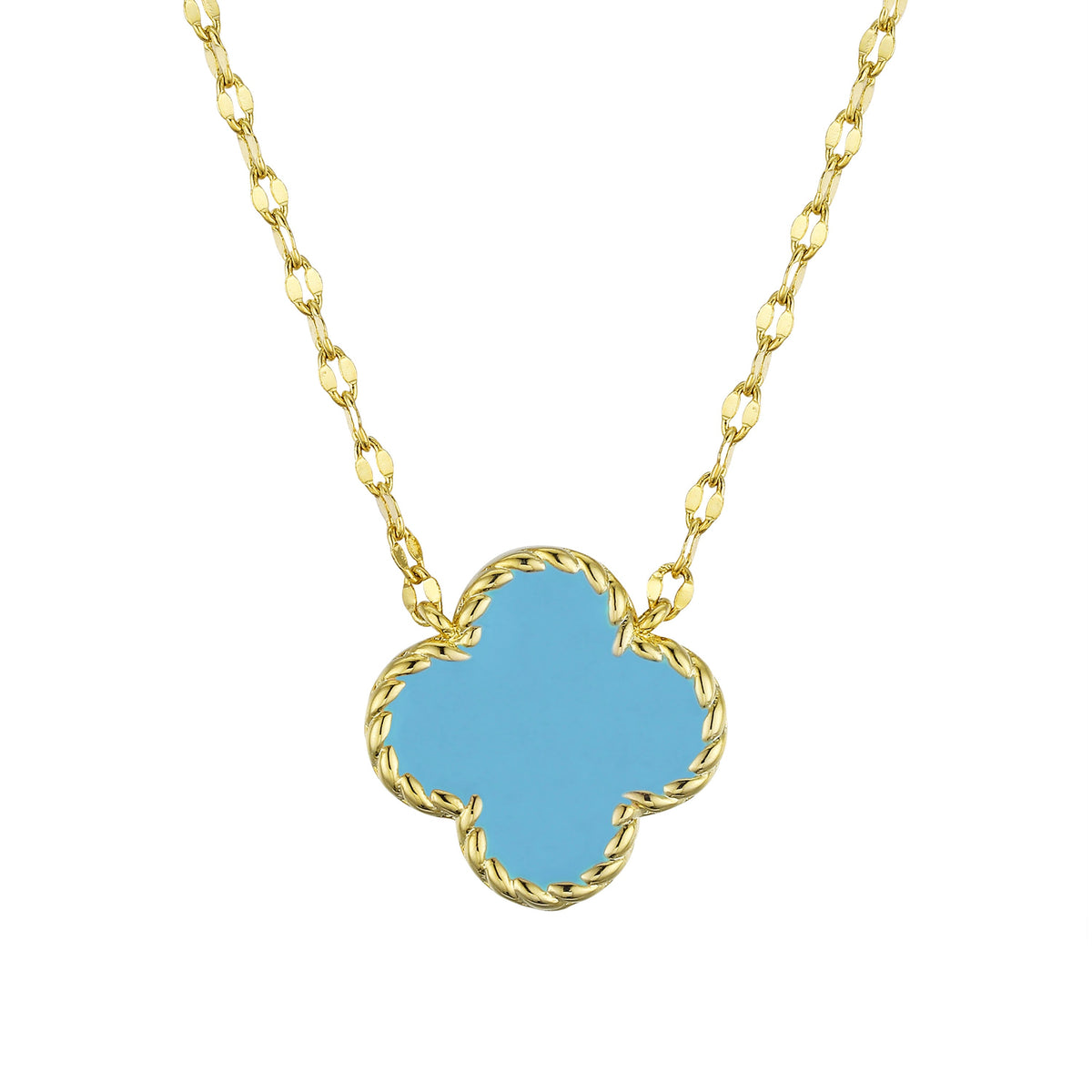 Four Leaf Clover Necklace - Turquoise – Lily Nily