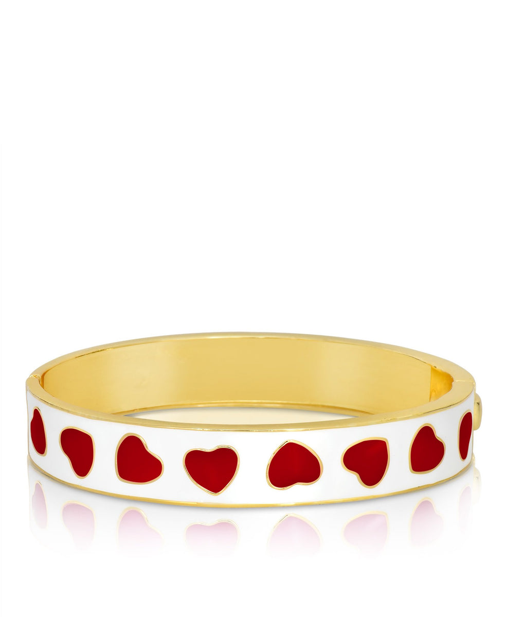 Lily Nily Lattice Heart Bangle Bracelet