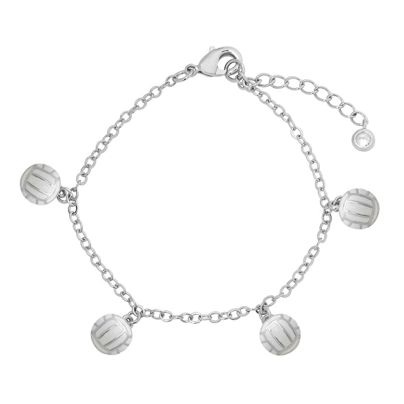 3D Volleyball Charms Bracelet