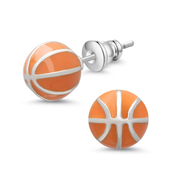 3D Tennis Ball Stud Earrings