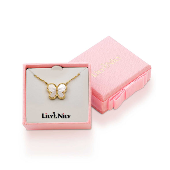 Mother of Pearl Butterfly Necklace