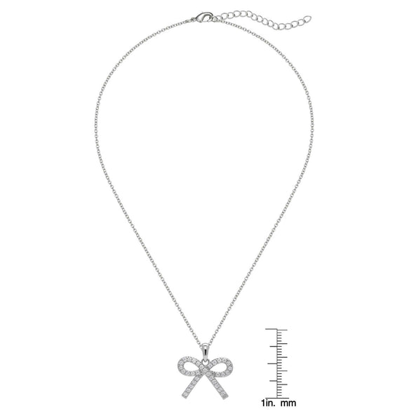 CZ Bow Necklace