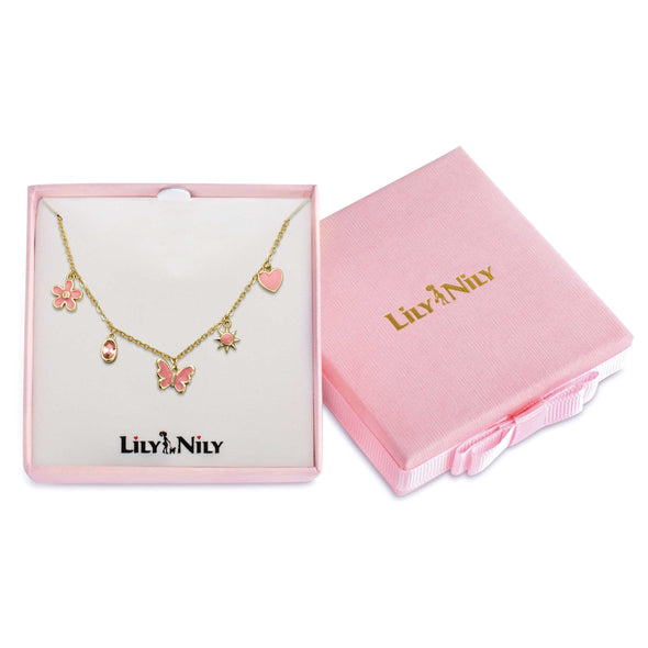Summer Charms Necklace (Pink)