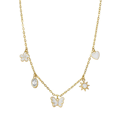 Summer Charms Necklace (White)
