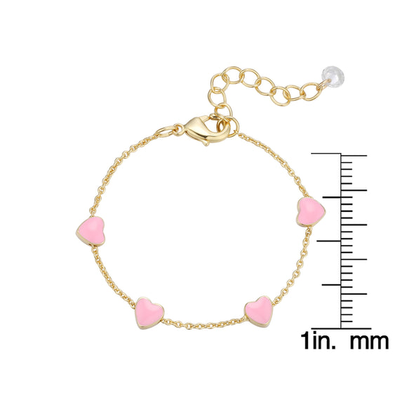 Heart Bracelet - Pink (Baby)