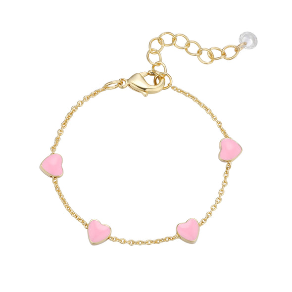 Heart Bracelet - Pink (Baby)