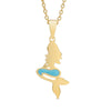 Mermaid Necklace in 18k Gold over Sterling Silver