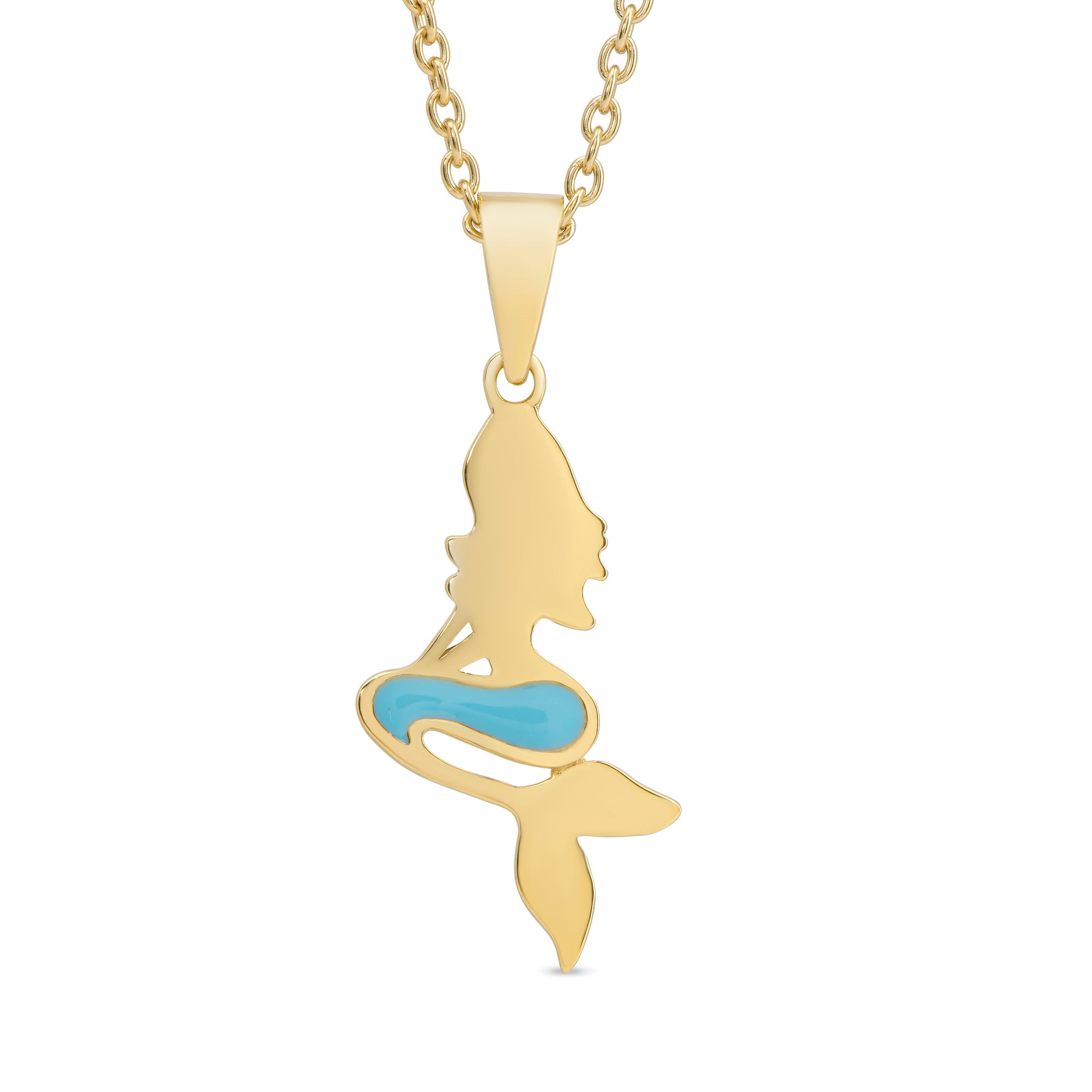 Steven Douglas Mermaid Pendant, 14K Yellow Gold | Island Sun Jewelry Beach  Haven NJ