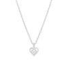 CZ Heart Pendant in Sterling Silver