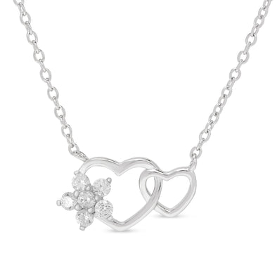 Flower and Freshwater Pearl Charms Necklace – Lily Nily