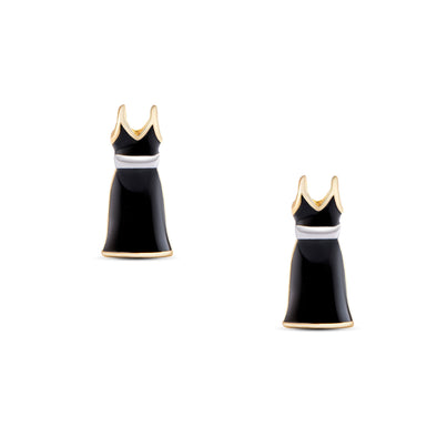 Evening Dress Stud Earrings in Sterling Silver