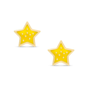 Twinkling Star Stud Earrings in Sterling Silver