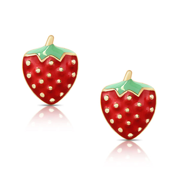 Strawberry Stud Earrings – Lily Nily