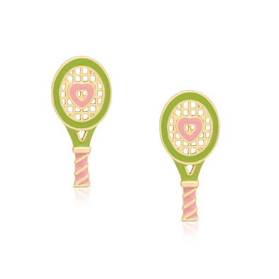 Tennis Racket Stud Earrings