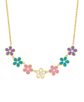 Flower Frontal Necklace (Multi)