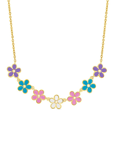 Flower Frontal Necklace (Multi)