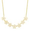 Flower Frontal Necklace (White)