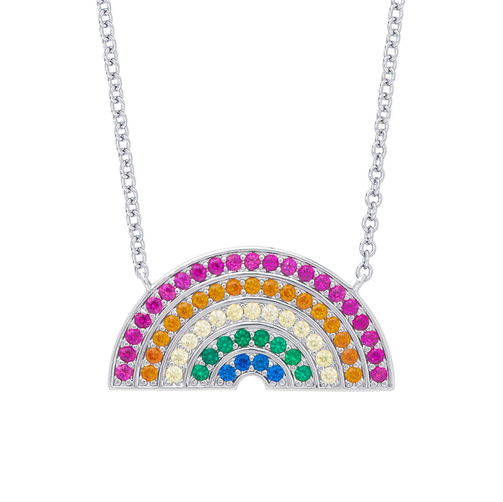 Rainbow CZ Necklace – Lily Nily