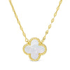 Mother of Pearl Clover Necklace