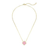 Four Leaf Clover Necklace - Pink