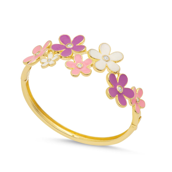 Flower CZ Bangle