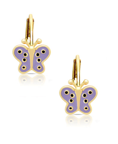 Butterfly Leverback Earrings