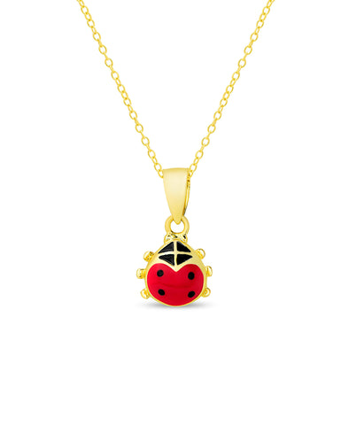 14k Solid Gold Ladybug Necklace for Women, Good Luck Charm ,dainty Layering  Necklace, Minimal Everyday Jewelry, Animal Necklace for Women - Etsy