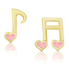 Musical Notes Stud Earrings