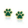 Dog Paw Stud Earrings