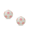 3D Soccer Ball Stud Earrings