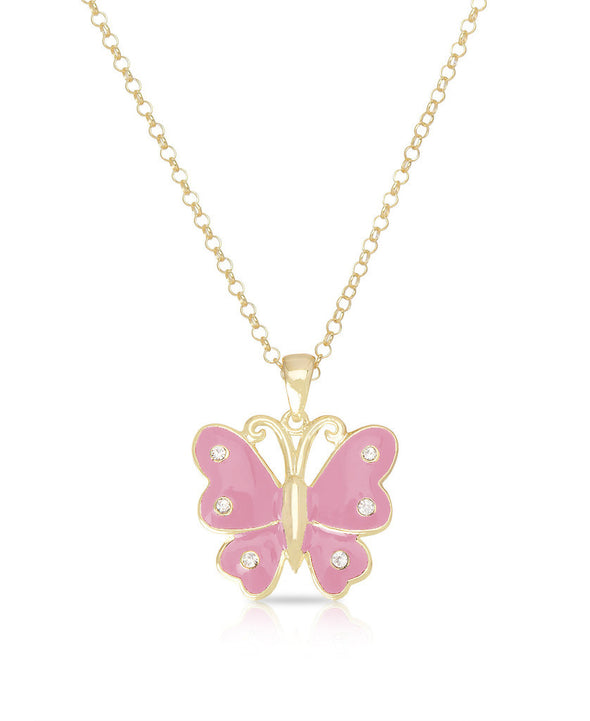 Butterfly Pendant (Pink)