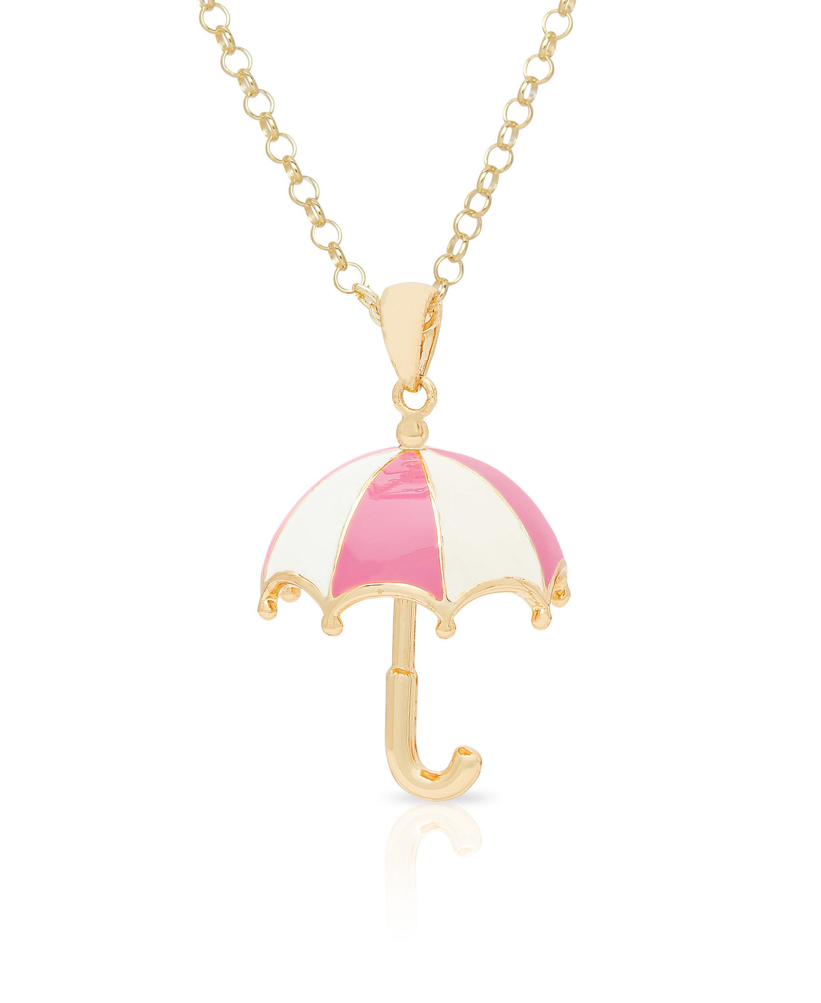 Yellow umbrella necklace clearance