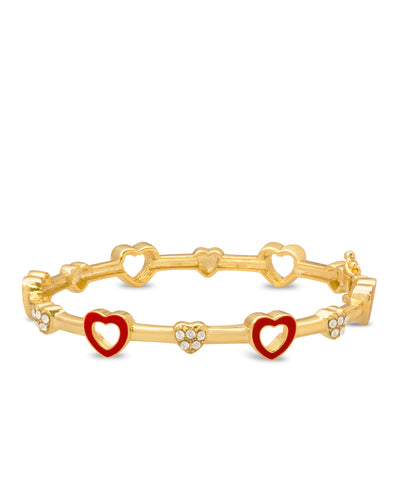 Heart & Ribbon Bow Link Bracelet – Lily Nily